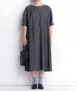 ビスコースリネンナイロン　ワンピース